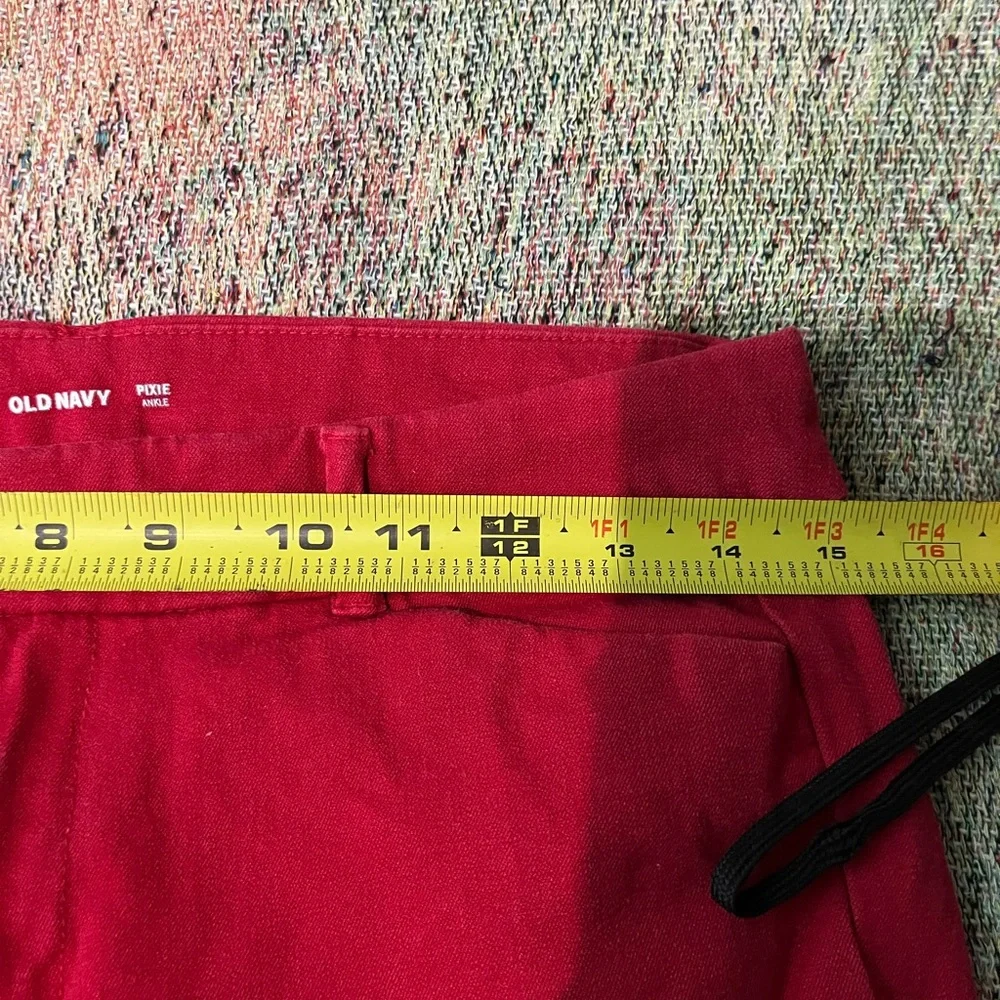 Old Navy Women's Bold Red Ankle Pants - Picture 13 of 14